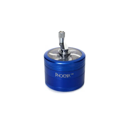 Phoenix Star - Grinder, 63mm 4pc, Metal with Hand Crank