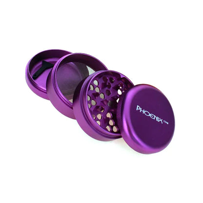 Phoenix Star - Grinder, 64mm, 4pc, Metal, Rounded