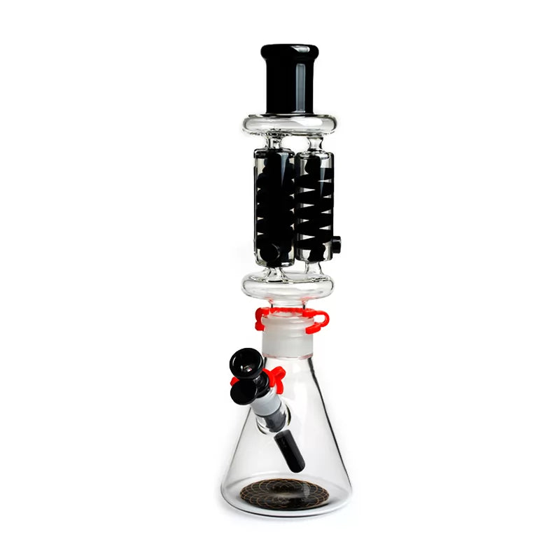 Phoenix Star - Glass Waterpipe, 40cm Beaker with Triple Freezable Coil