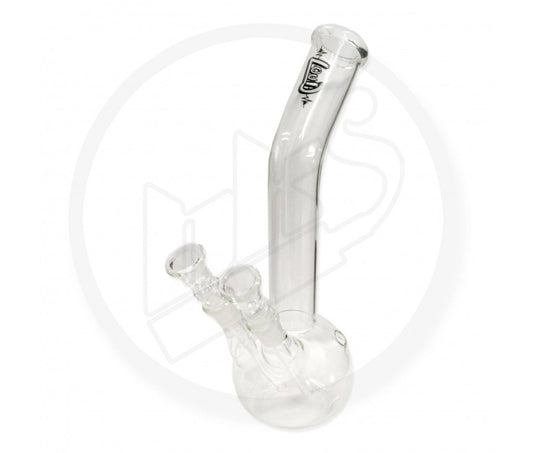 LOUD - Glass Waterpipe, 25cm, Double Downtube Leaner