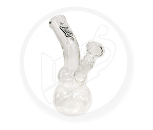 LOUD - Glass Waterpipe, 19cm Leaner Double Bubble