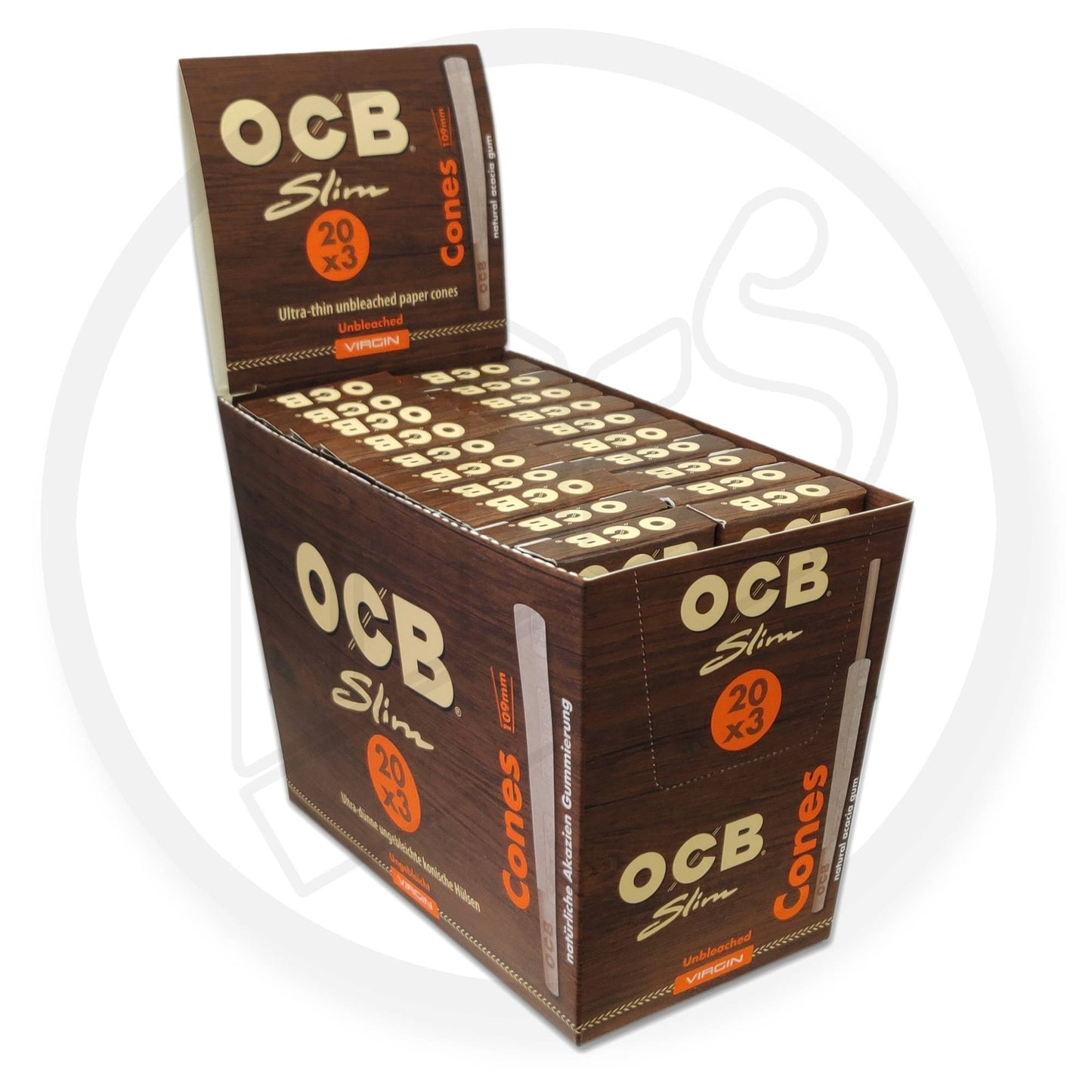 OCB - Brown, Cones, 109mm (Unbleached)