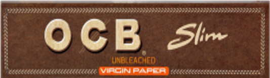 OCB - Brown, King Size Slim Papers (Unbleached)